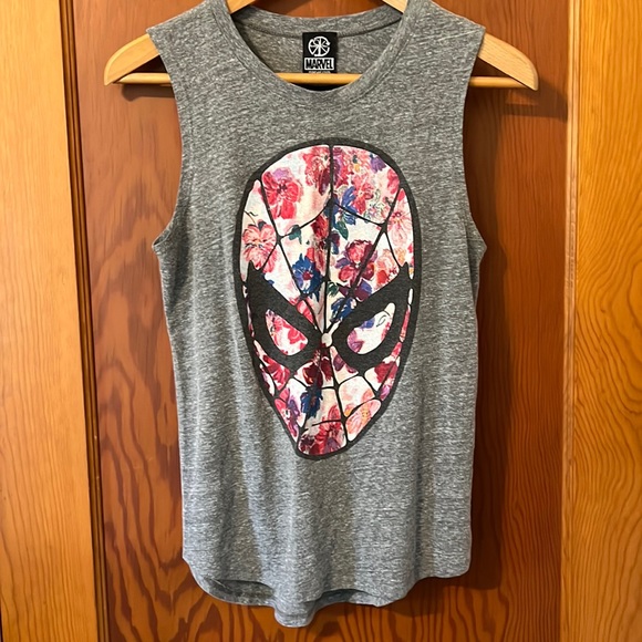 Marvel Tops - Marvel Spider-Man Floral Tank Top